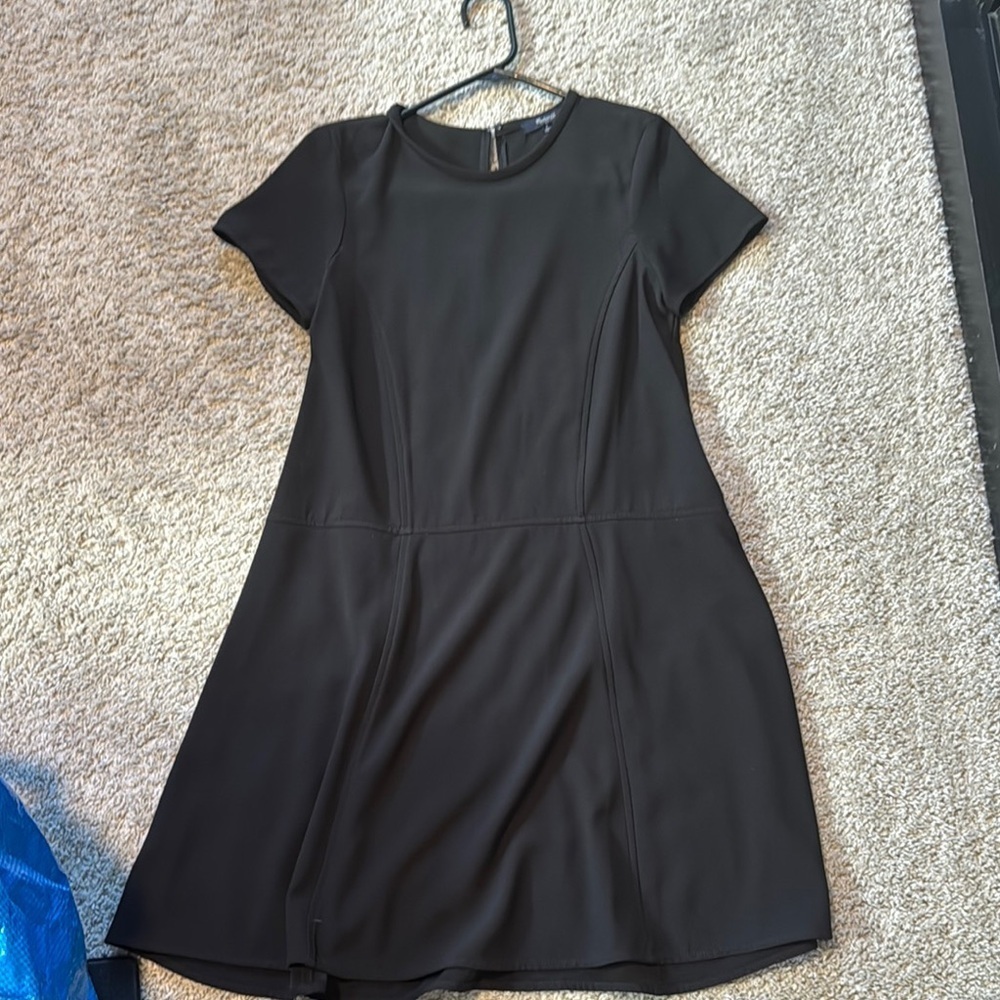 Madewell Black A-Line Mini Dress with Raglan Sleeves - Picture 9 of 10